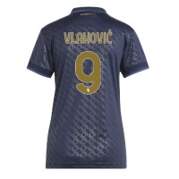 Camiseta Juventus Dusan Vlahovic #9 Tercera Equipación Replica 2024-25 para mujer mangas cortas